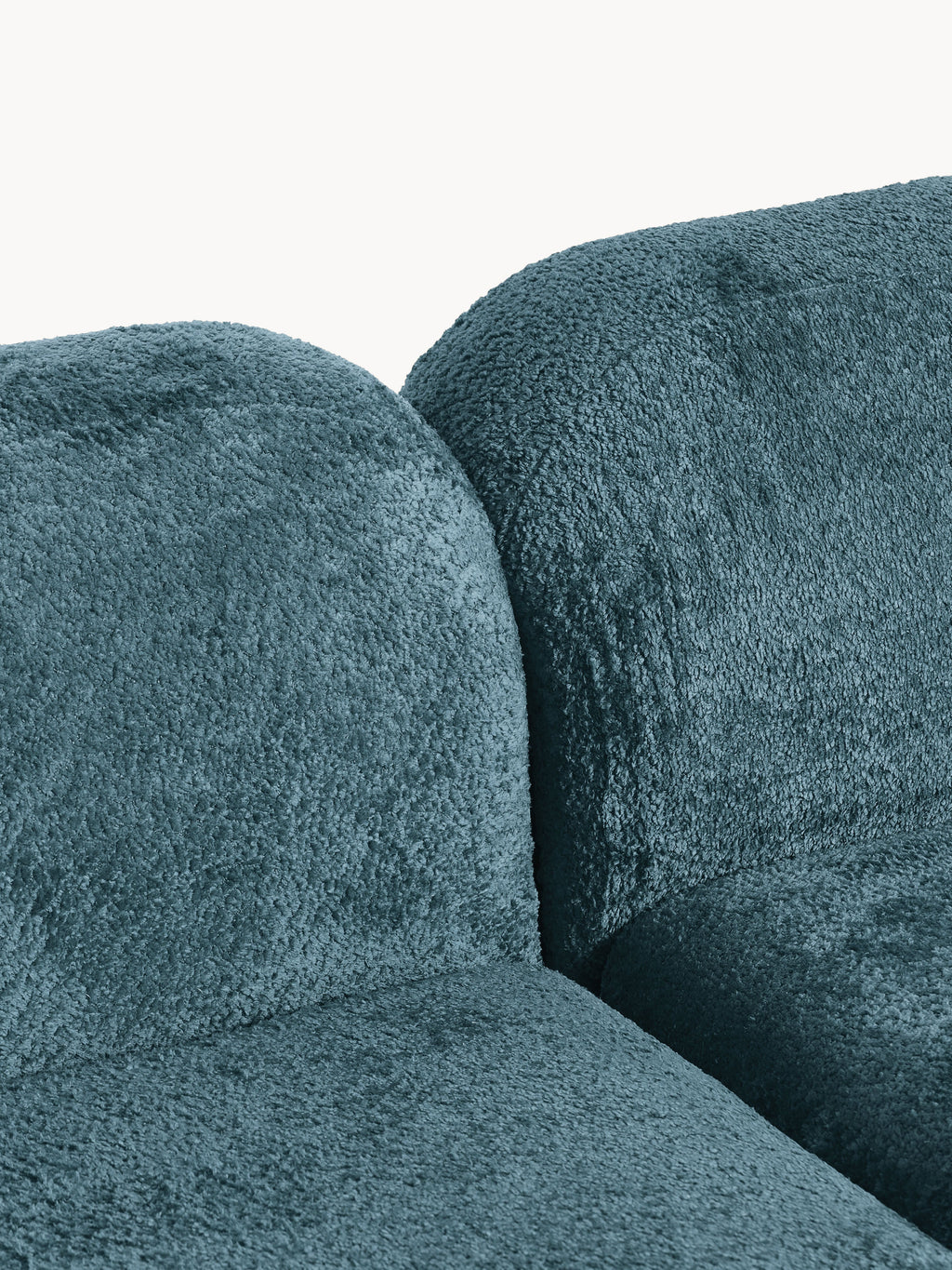 Wolke Modular Teddy Bouclé Corner Sofa (4-seater) with Chaise End