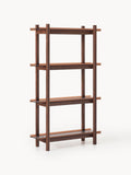 Gallery image 1 - Large Oak Shelving Unit Alex with Glass Shelves