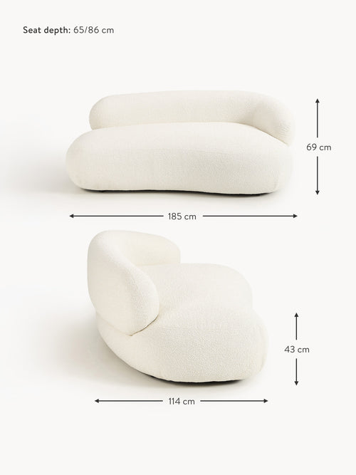 Alba Bouclé Sofa (2-seater)