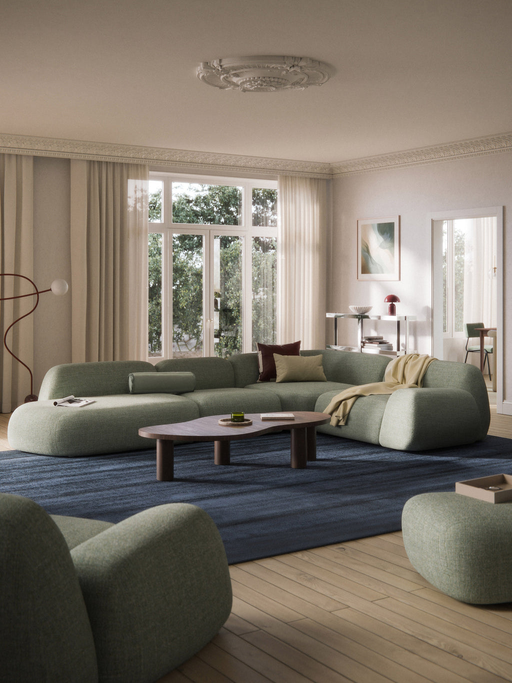 Wolke Bouclé Chaise Module