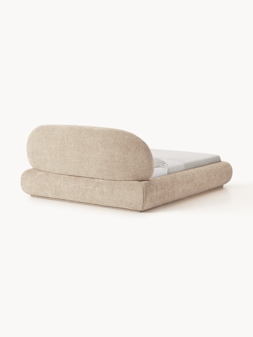 Alba Upholstered Teddy Bouclé Bed