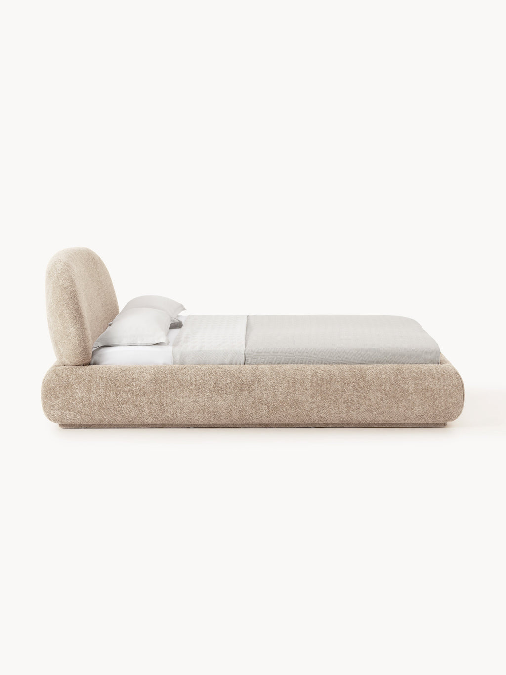 Alba Upholstered Teddy Bouclé Bed