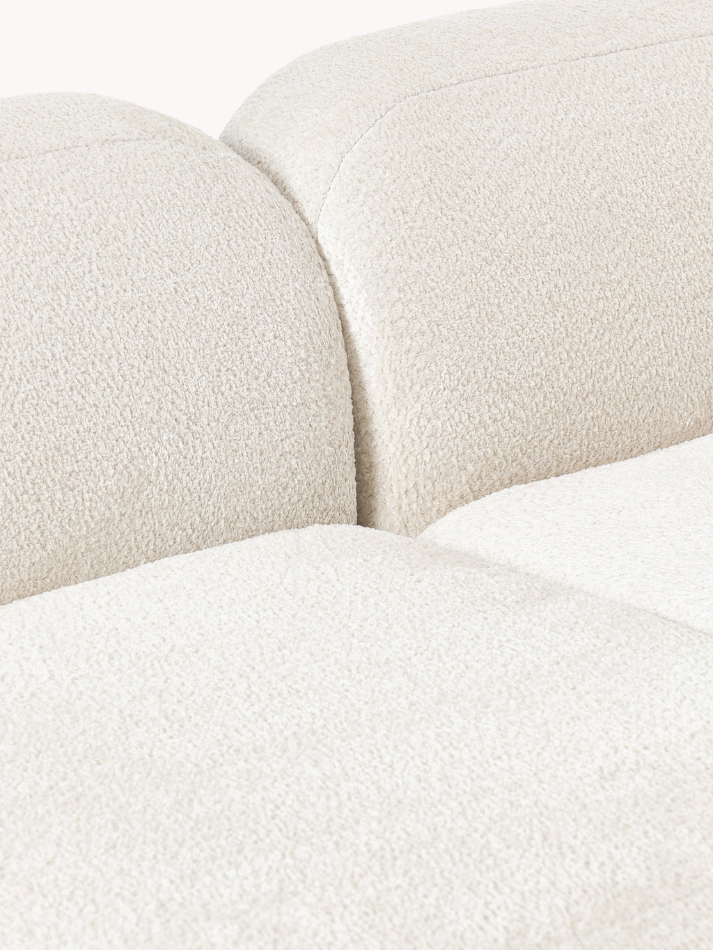 Wolke XL Modular Teddy Bouclé Corner Sofa with Chaise Ends