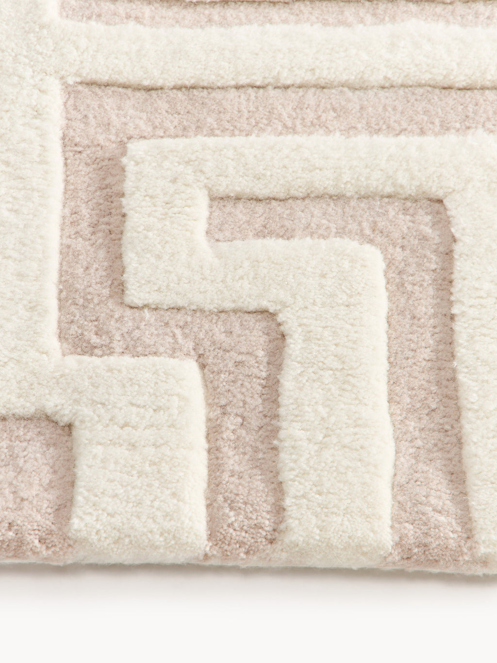 Monty High-Low Wool Rug, Hand-Tufted