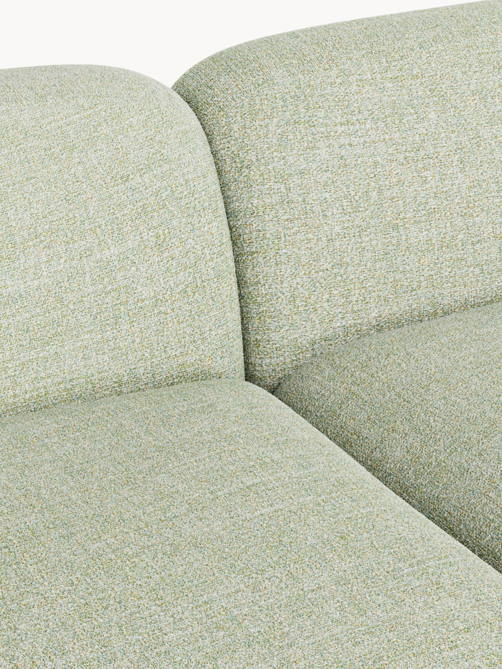 Wolke XL Modular Bouclé Corner Sofa with Chaise End