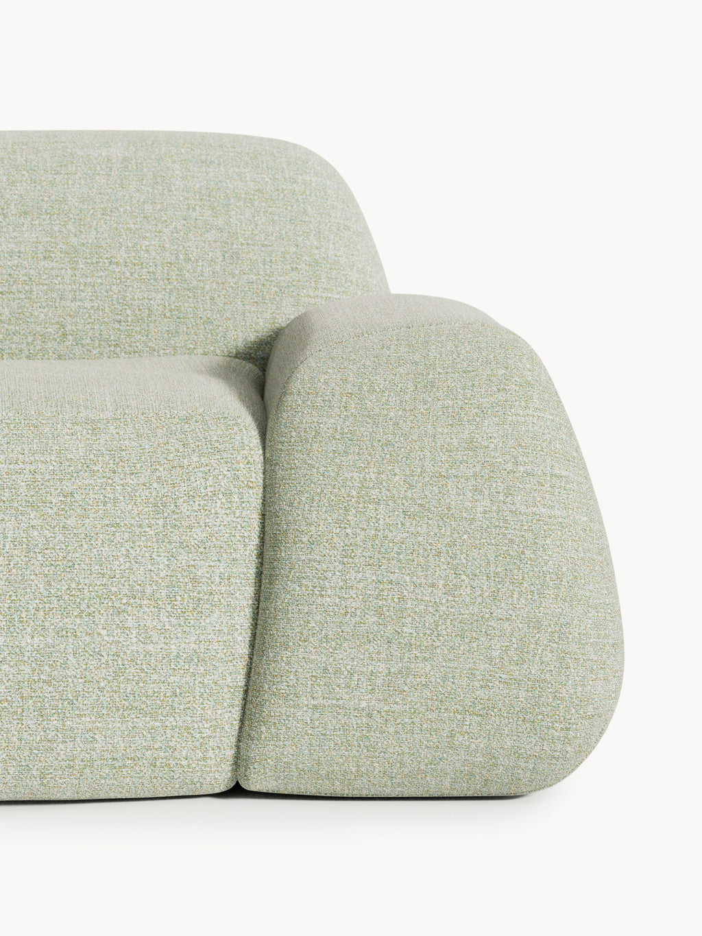 Wolke XL Modular Bouclé Corner Sofa with Chaise End