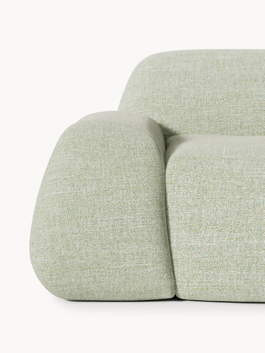 Wolke XL Modular Bouclé Corner Sofa with Chaise End