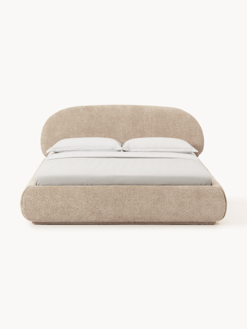 Alba Upholstered Teddy Bouclé Bed with Storage