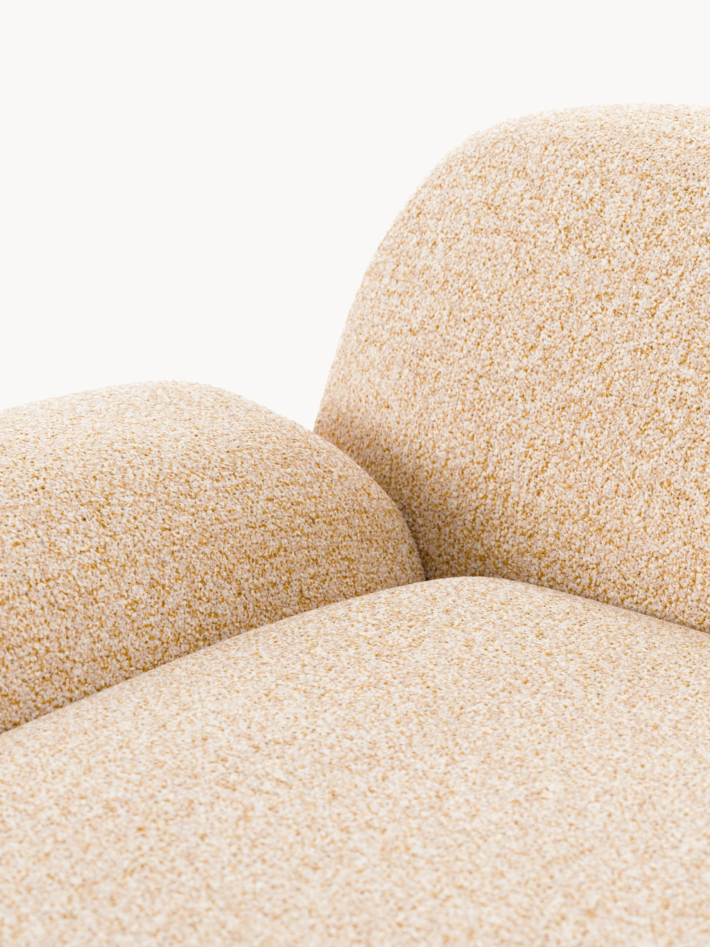 Wolke Modular Bouclé Corner Sofa (4-seater) with Chaise End