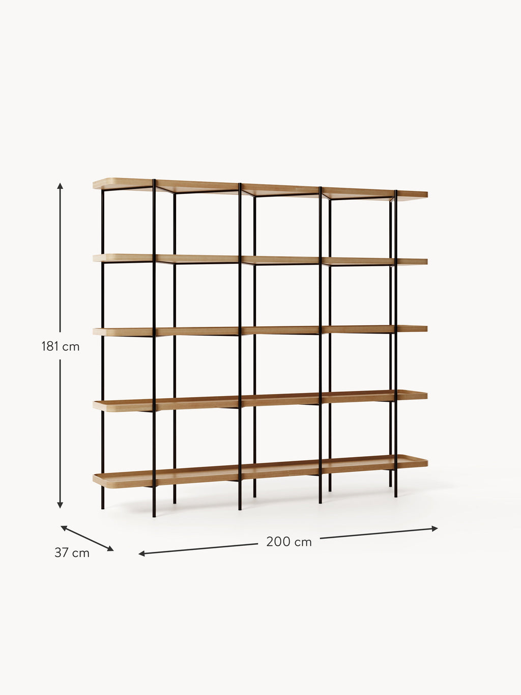 Renee Large Wooden Shelving Unit