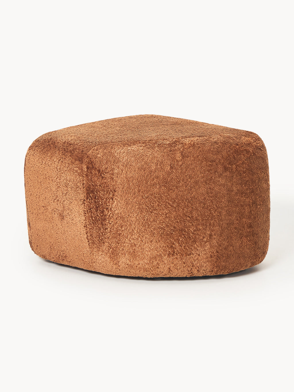 Wolke Oval Teddy Bouclé Ottoman