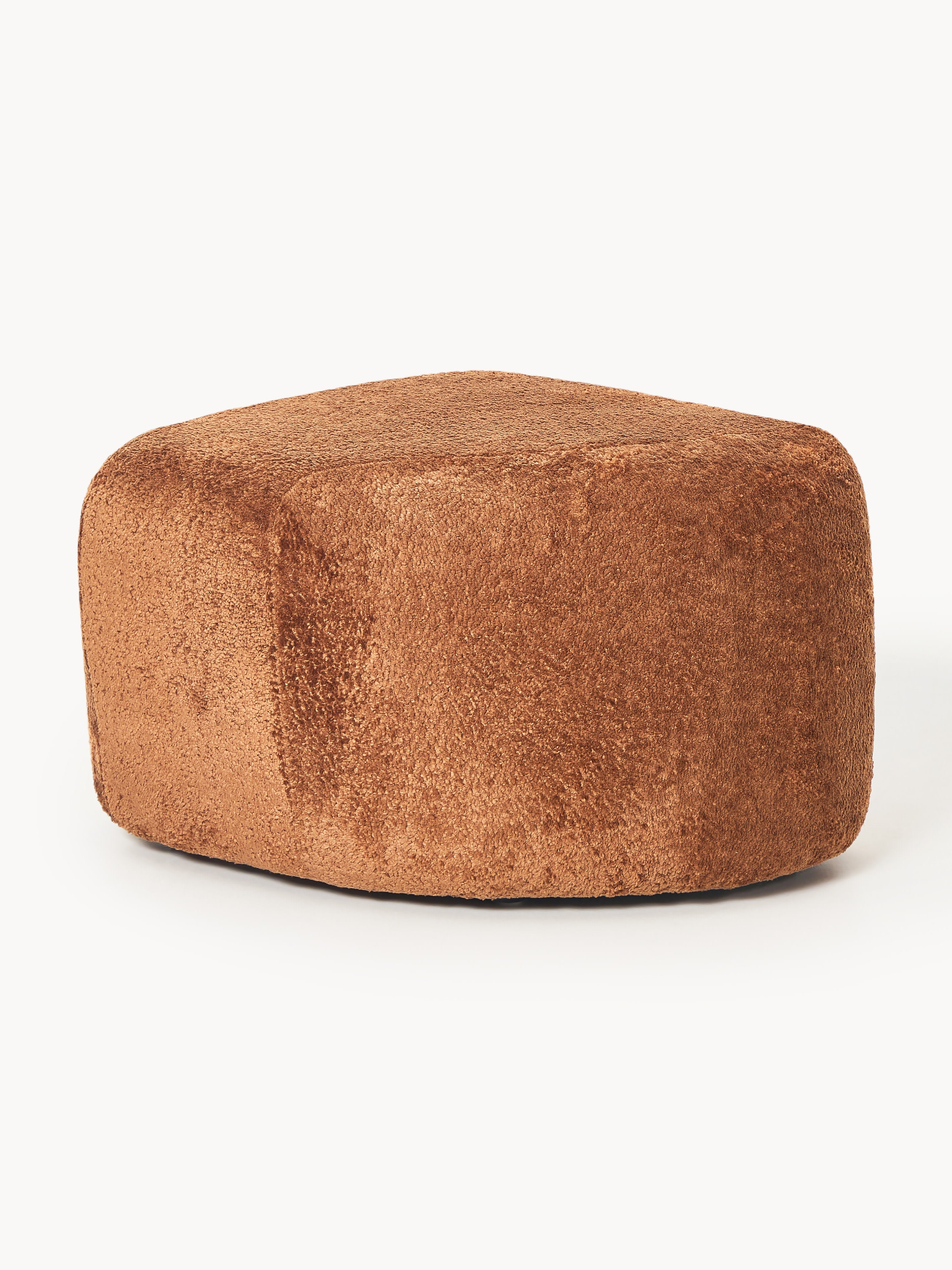 Wolke Oval Teddy Bouclé Ottoman