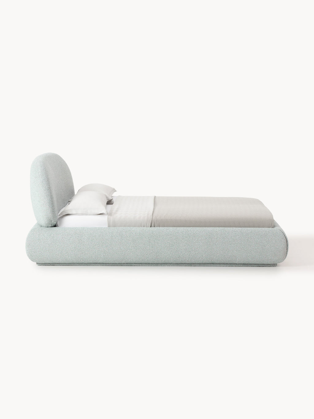 Alba Upholstered Bouclé Bed with Storage