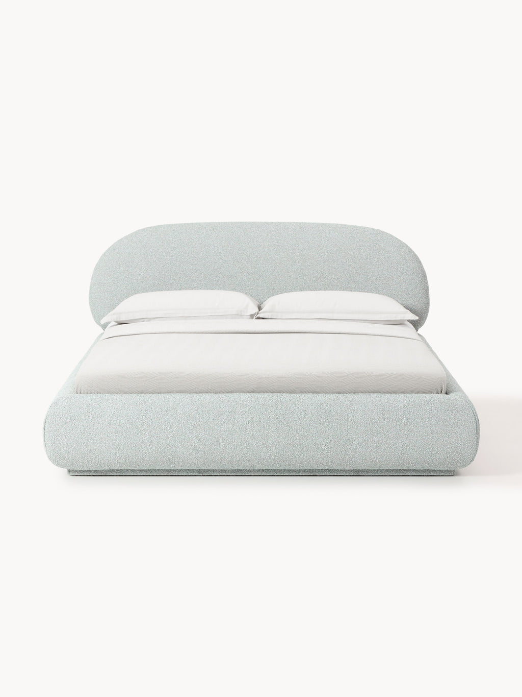 Alba Upholstered Bouclé Bed with Storage