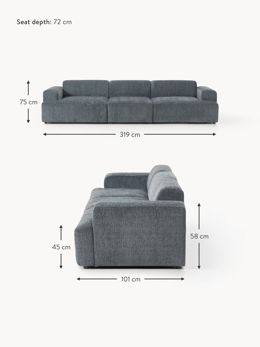 Melva Sofa (4-seater)