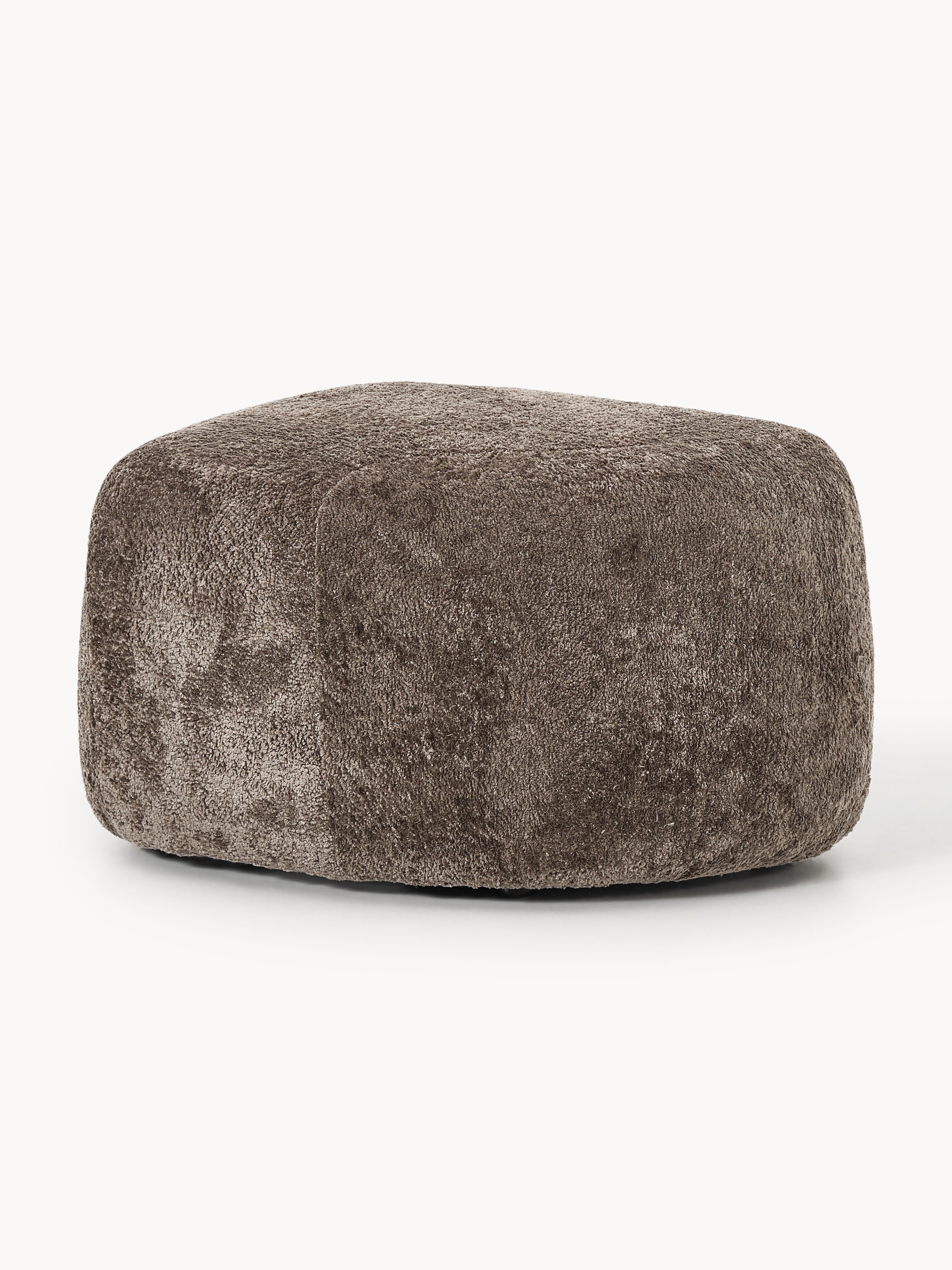 Gallery image 1 - Oval Teddy Bouclé Ottoman Wolke