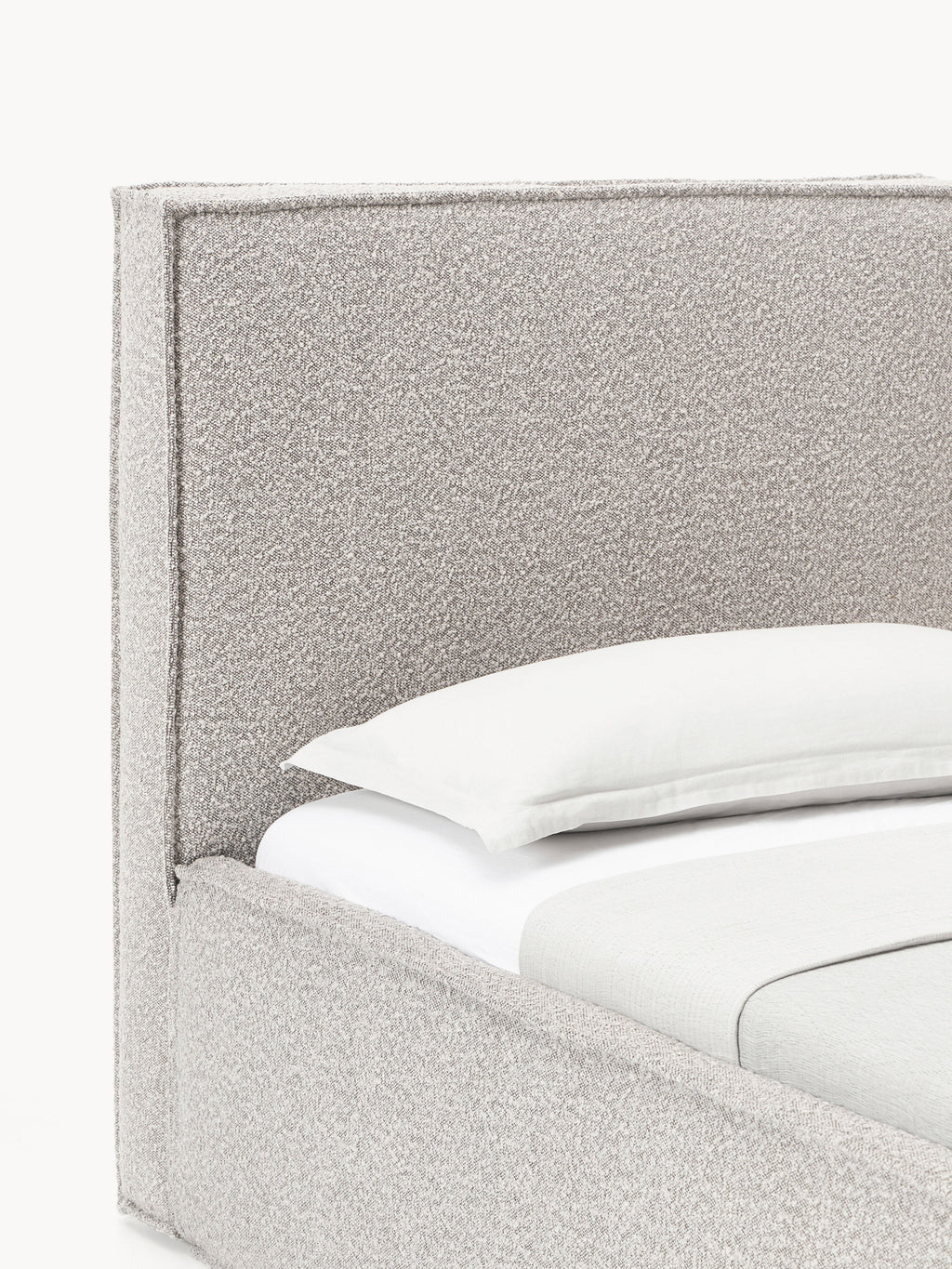 Dream Upholstered Bouclé Bed with Storage