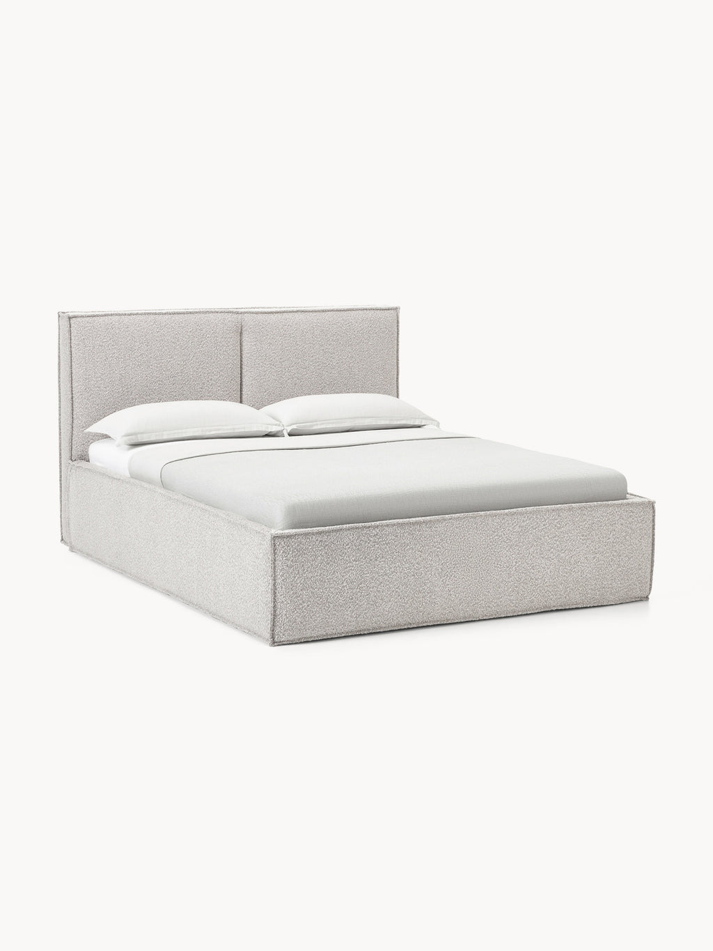 Gallery image 1 - Upholstered Bouclé Bed Dream with Storage