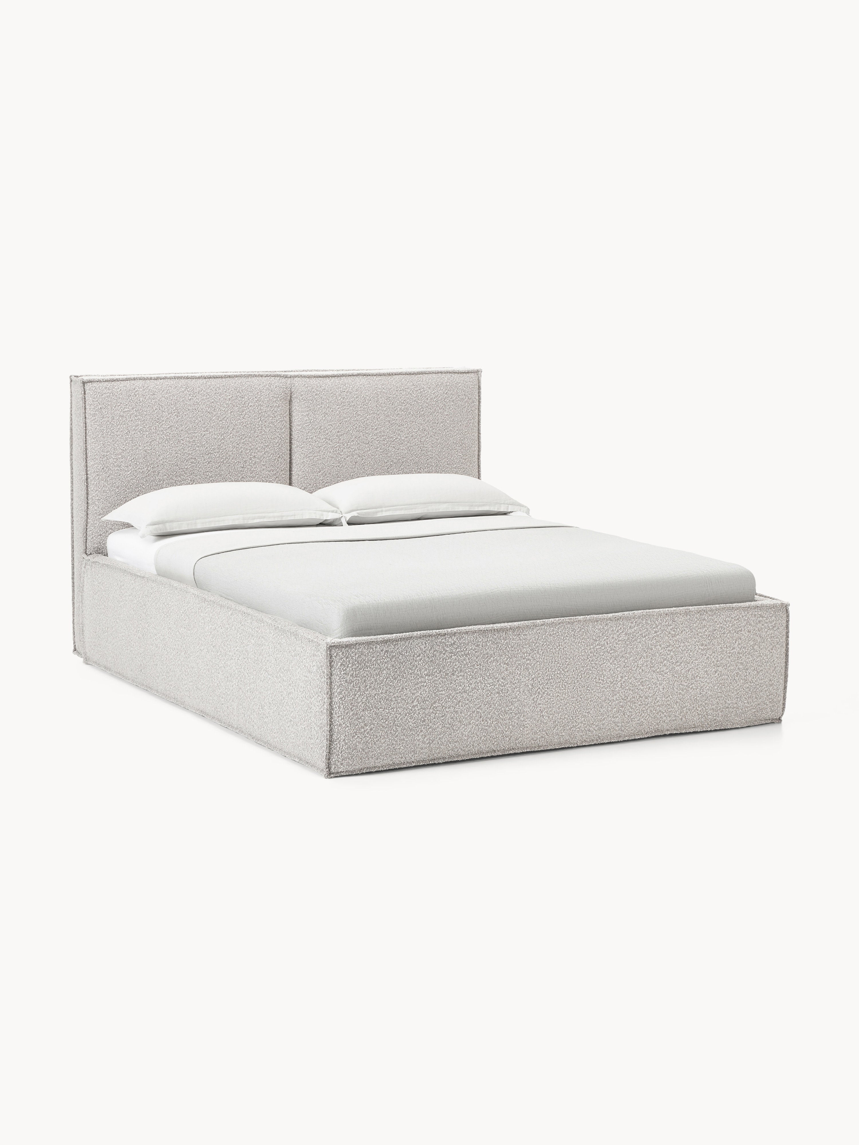 Gallery image 1 - Upholstered Bouclé Bed Dream with Storage