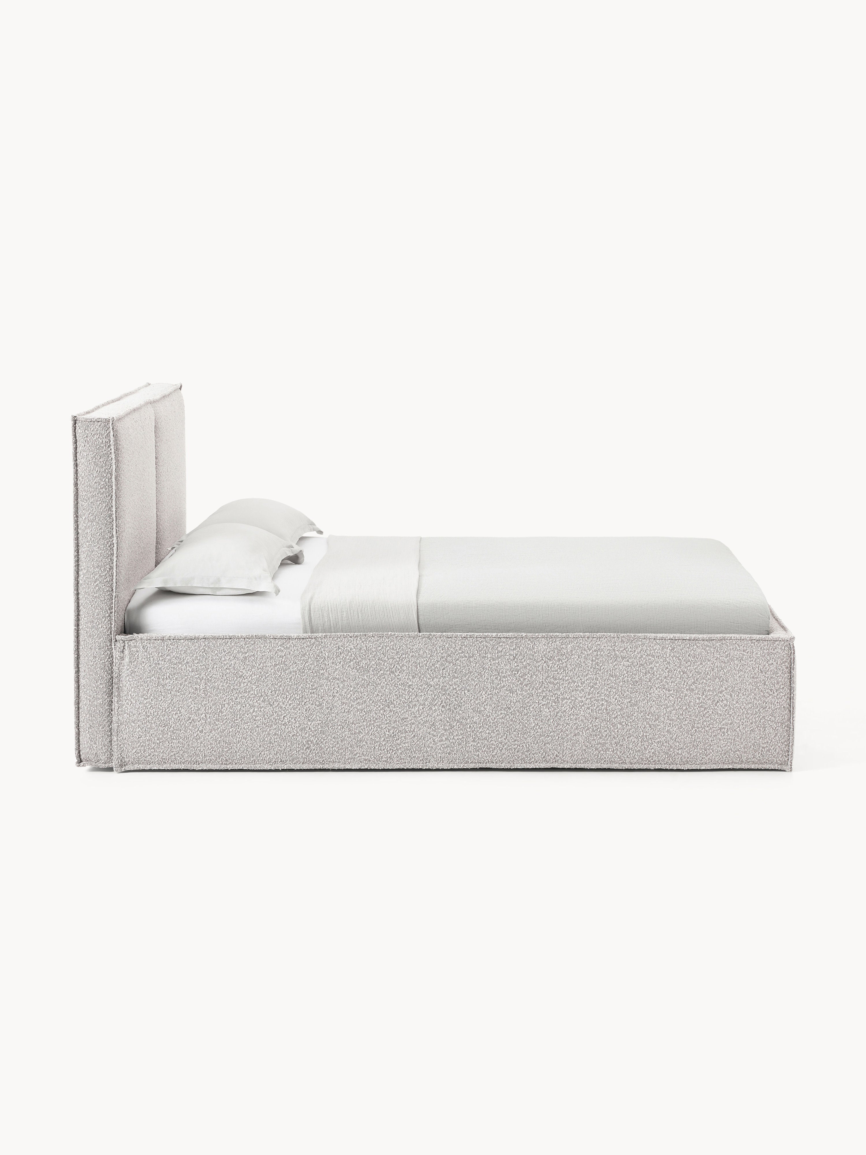 Dream Upholstered Bouclé Bed with Storage