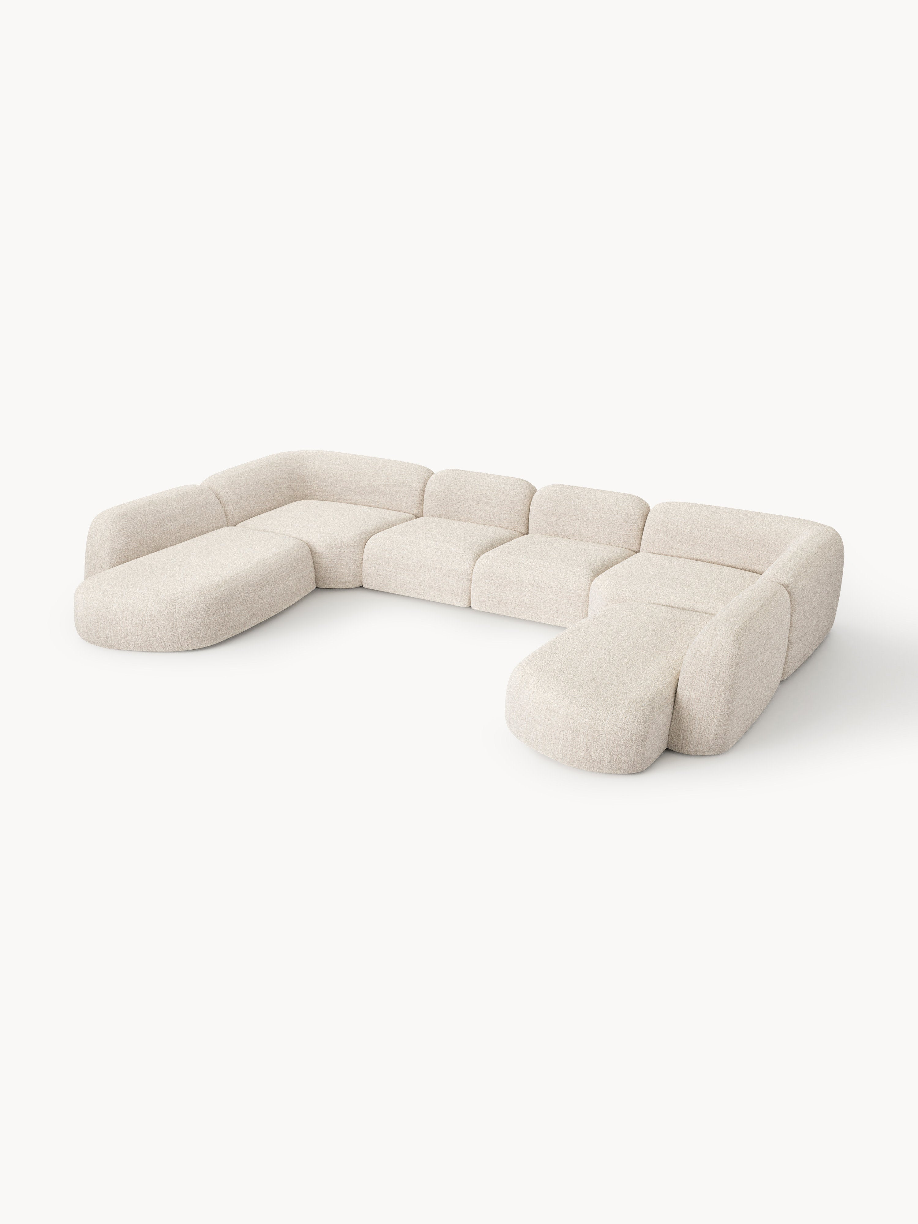 Gallery image 1 - XL Modular Bouclé Sofa Wolke