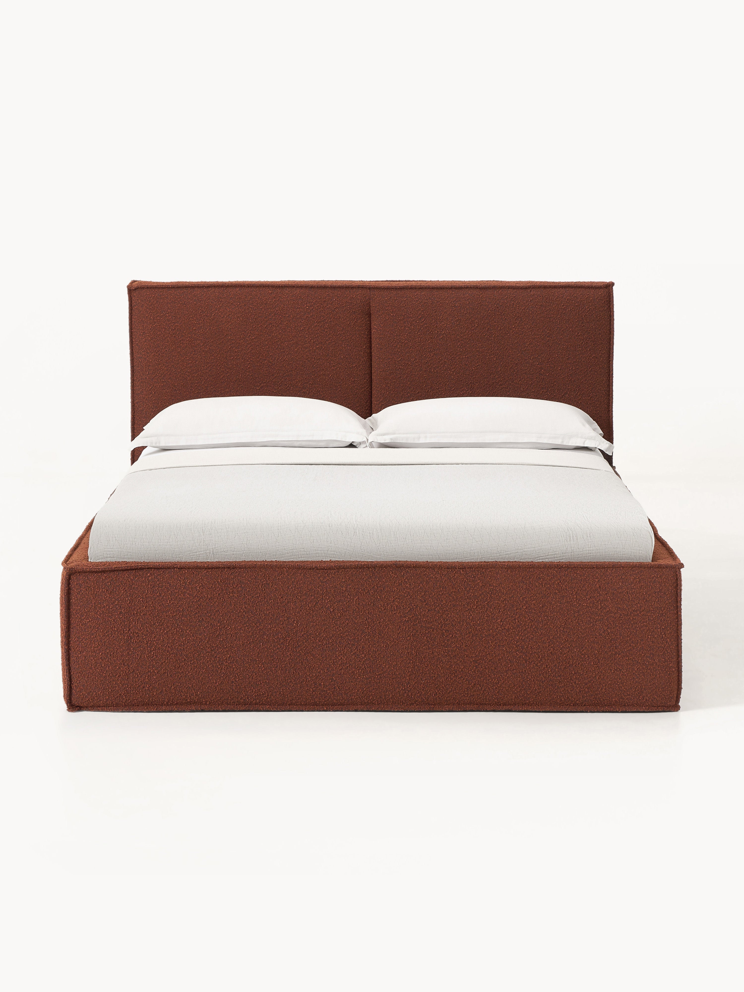Dream Upholstered Bouclé Bed with Storage