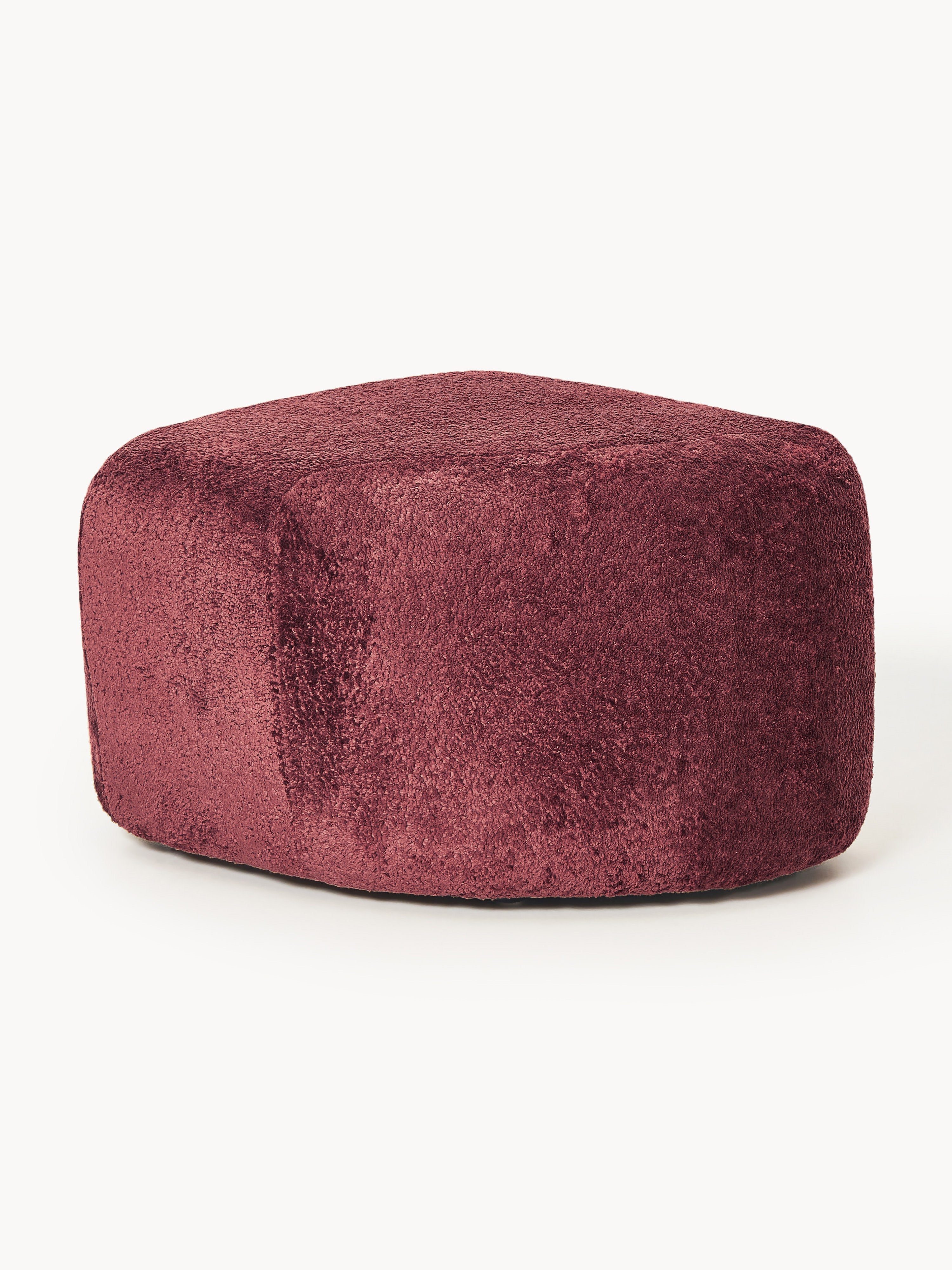 Wolke Oval Teddy Bouclé Ottoman