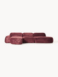 Gallery image 1 - Modular Teddy Bouclé Corner Sofa Wolke (4-seater) with Chaise End