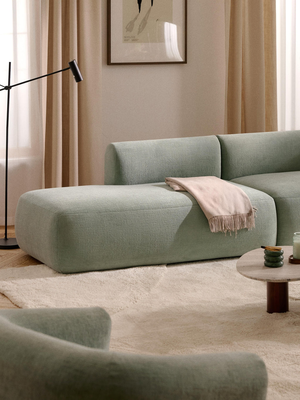 Sofia Modular Ottoman (4-seater)