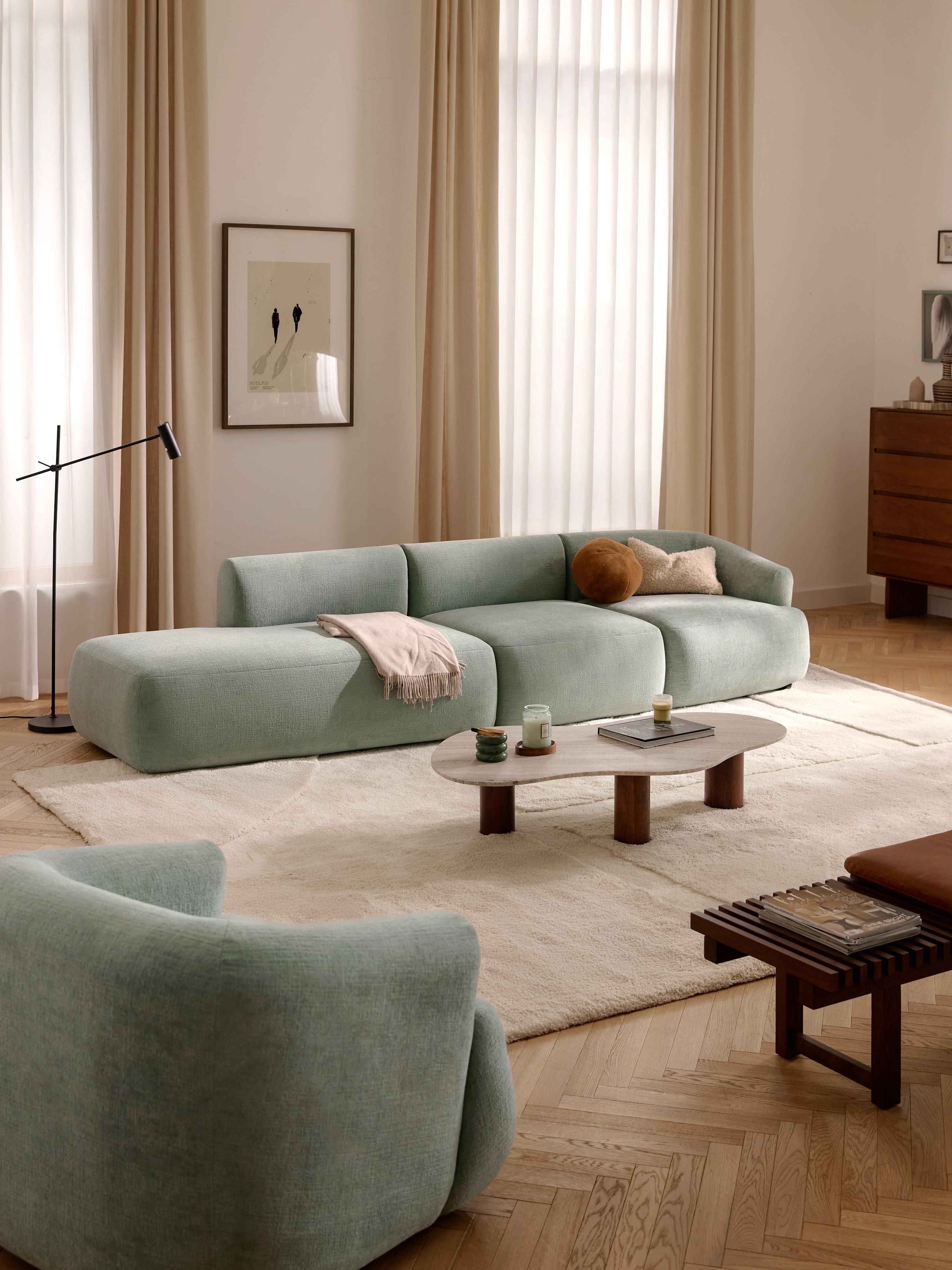 Sofia Modular Ottoman (4-seater)