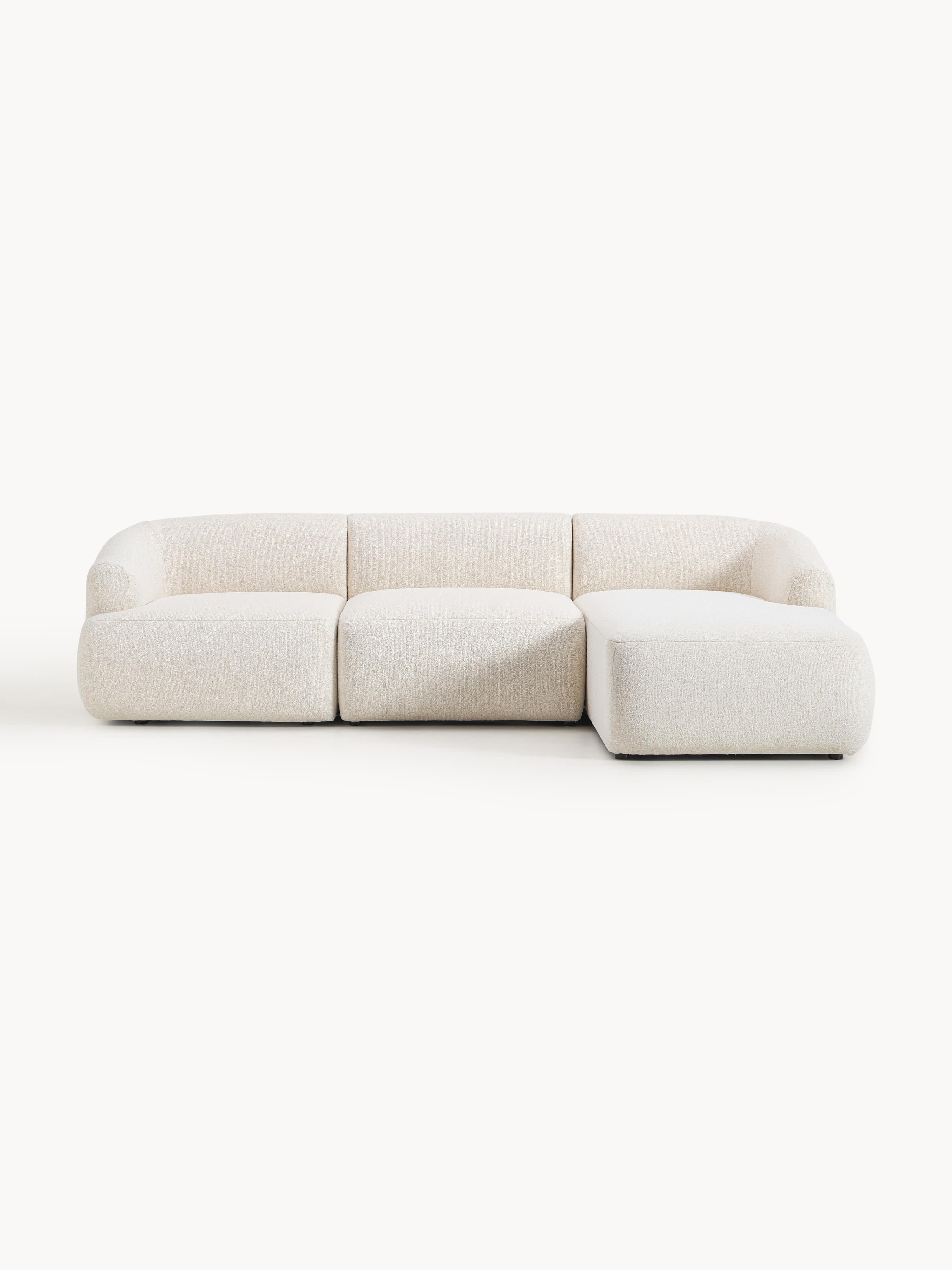 Sofia Modular Bouclé Corner Sofa (4-seater)