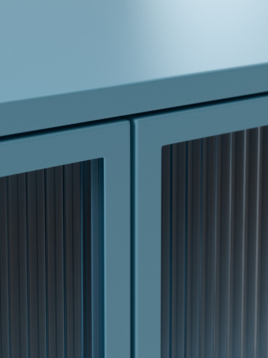 Robyn Metal Sideboard with Glass Front
