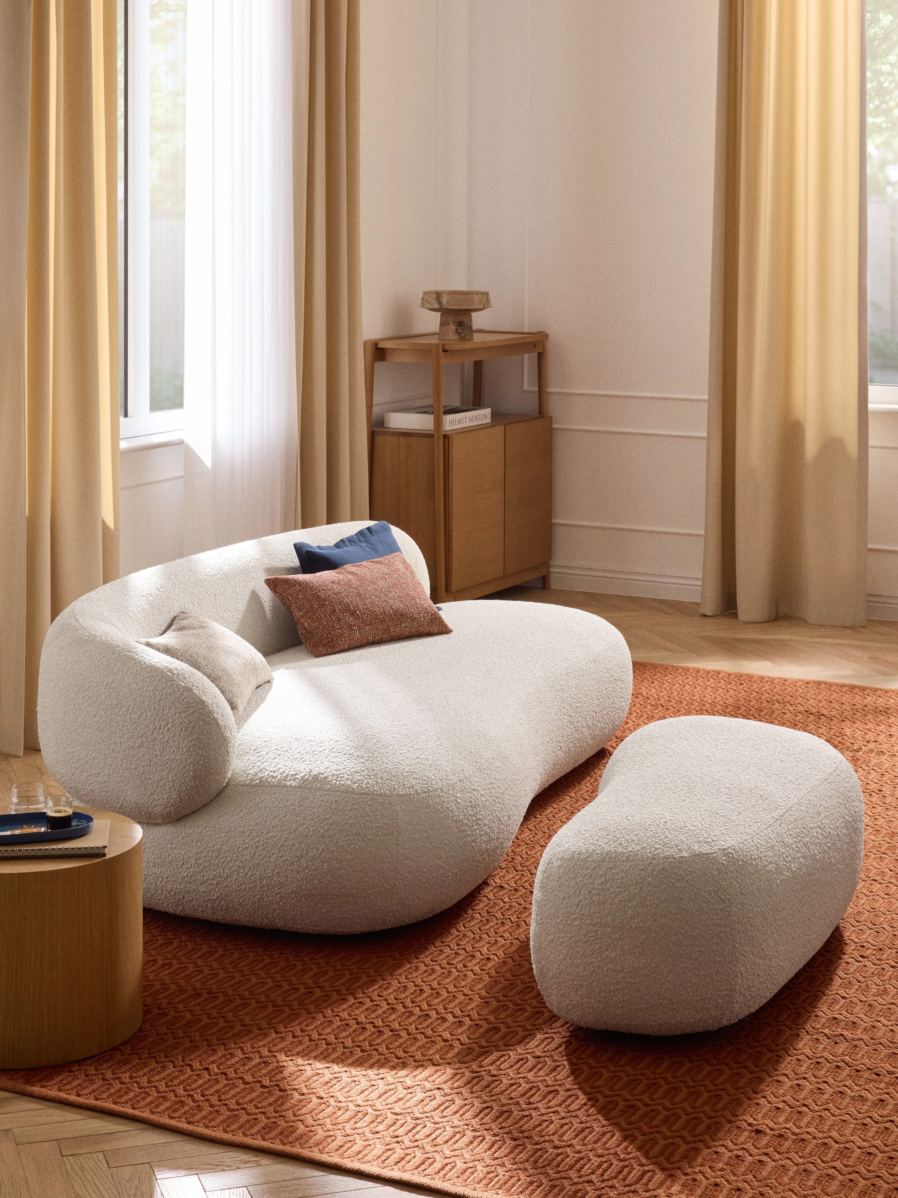 Alba Bouclé Sofa (3-seater)
