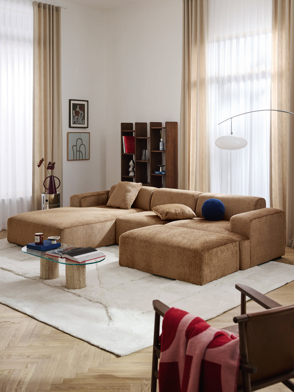 Melva XL Ottoman, W 116 x D 72 cm