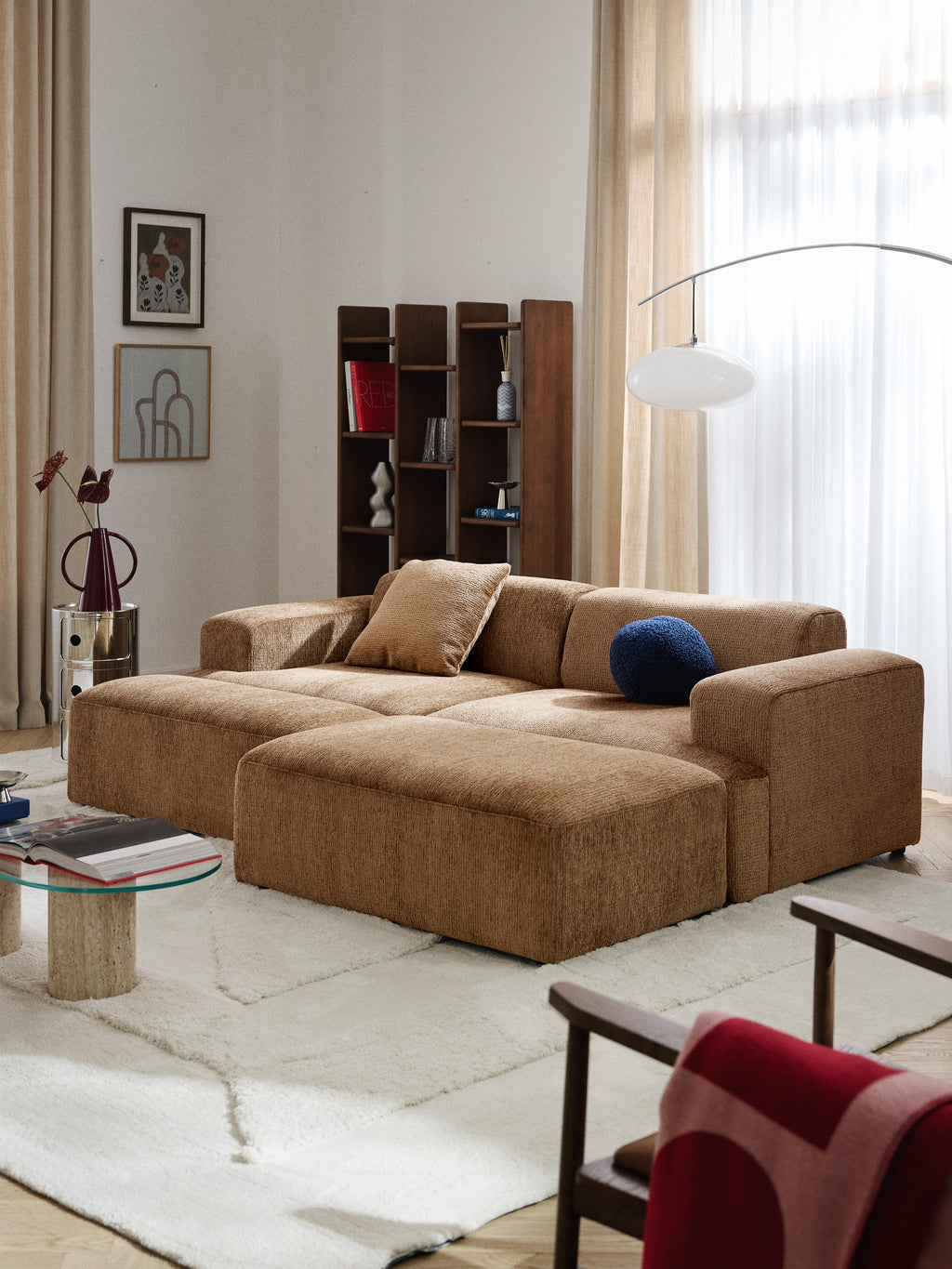 Melva XL Ottoman, W 116 x D 72 cm