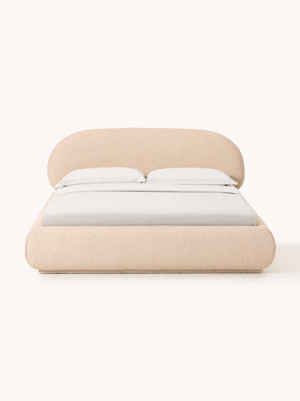 Alba Upholstered Bouclé Bed with Storage