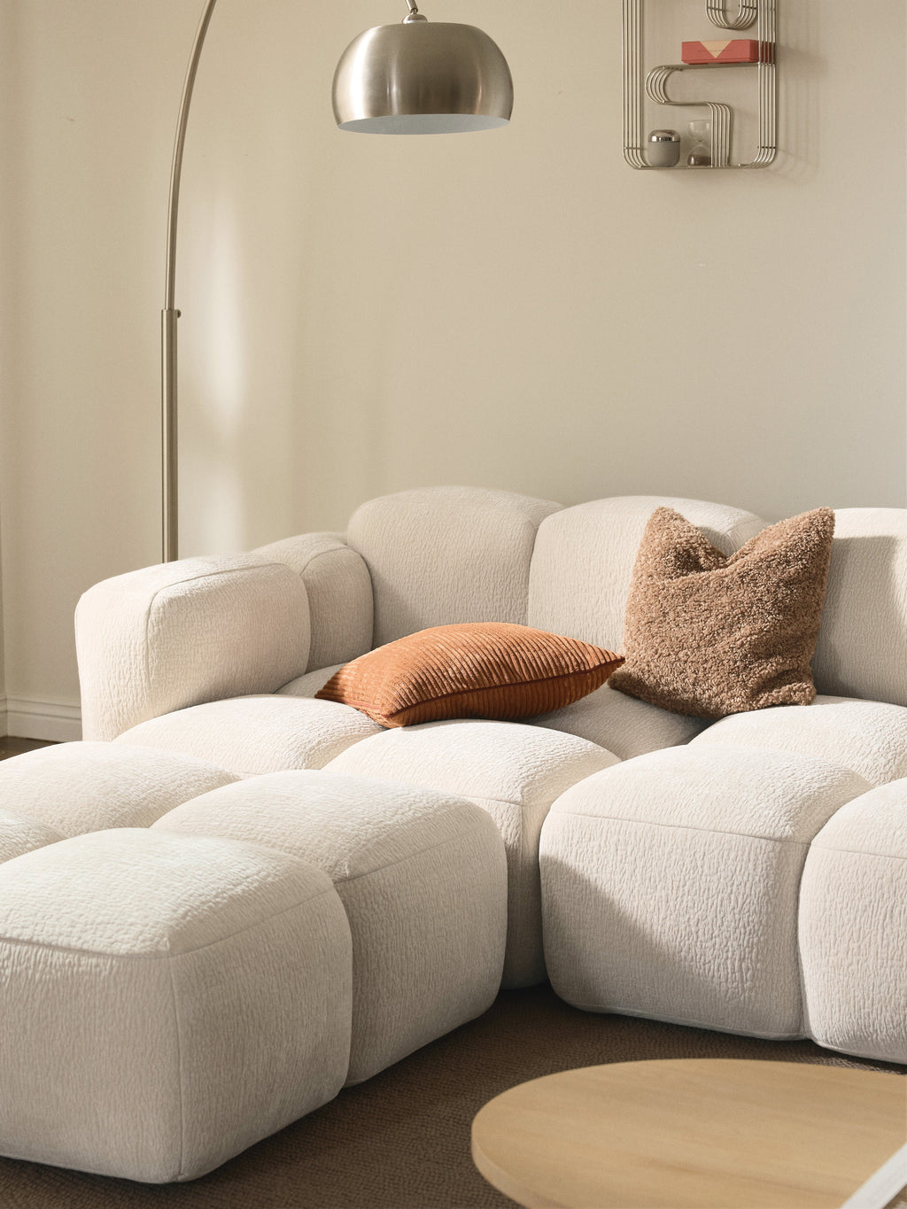 Tayla Modular Sofa (4-seater) with Ottoman (left/right)