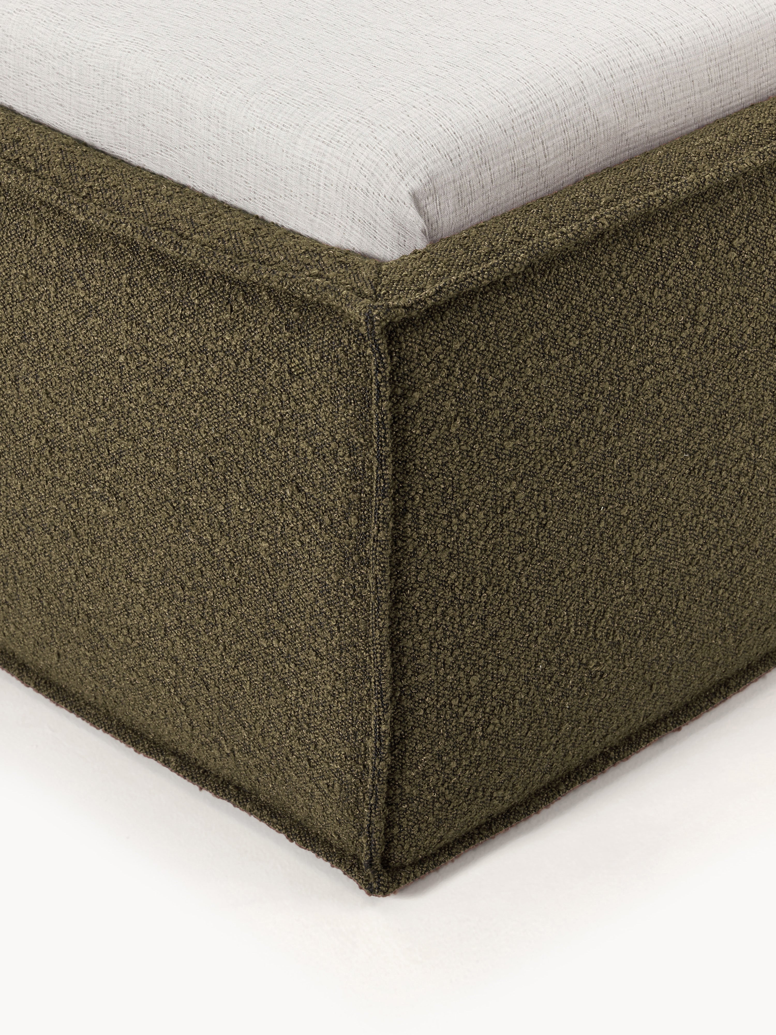 Dream Upholstered Bouclé Bed with Storage