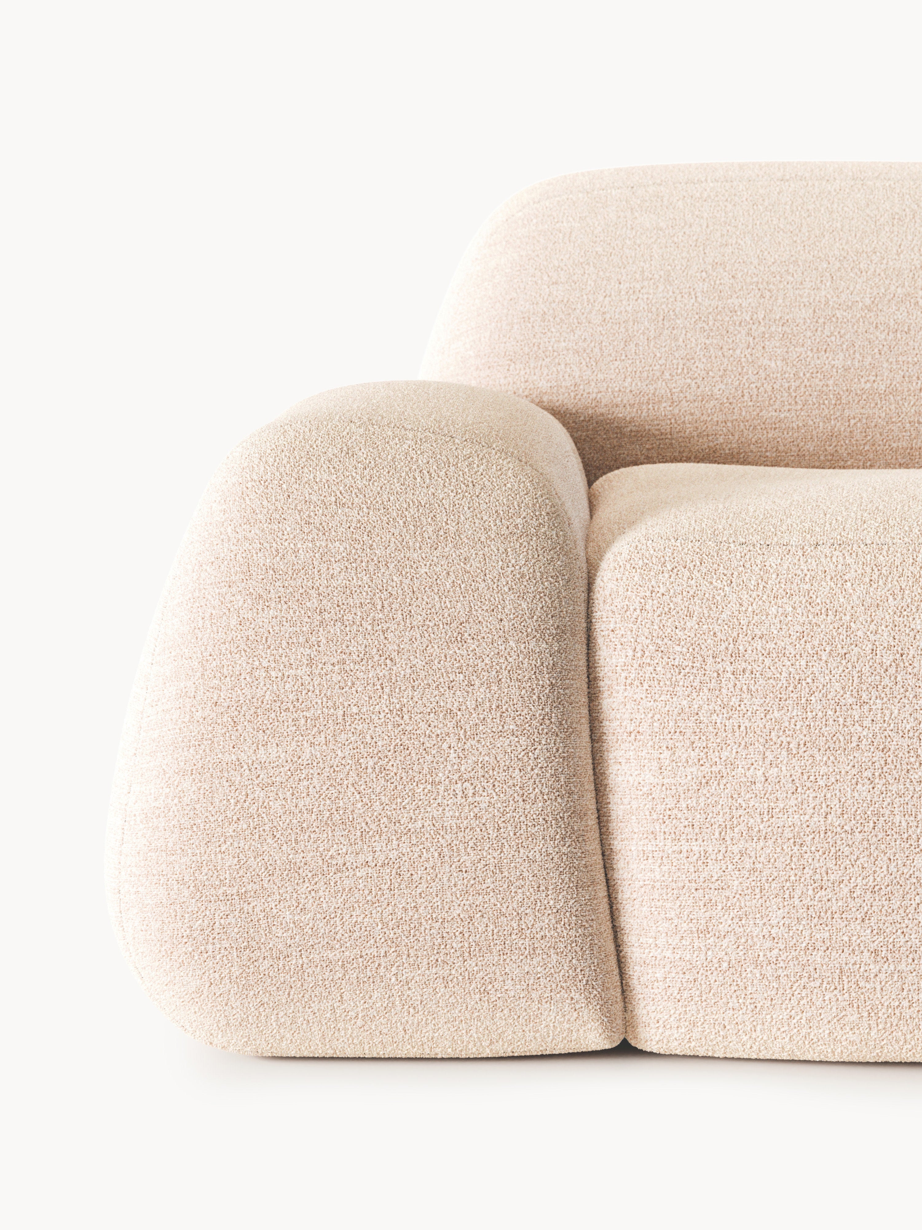 Wolke Modular Bouclé Corner Sofa (4-seater) with Chaise End