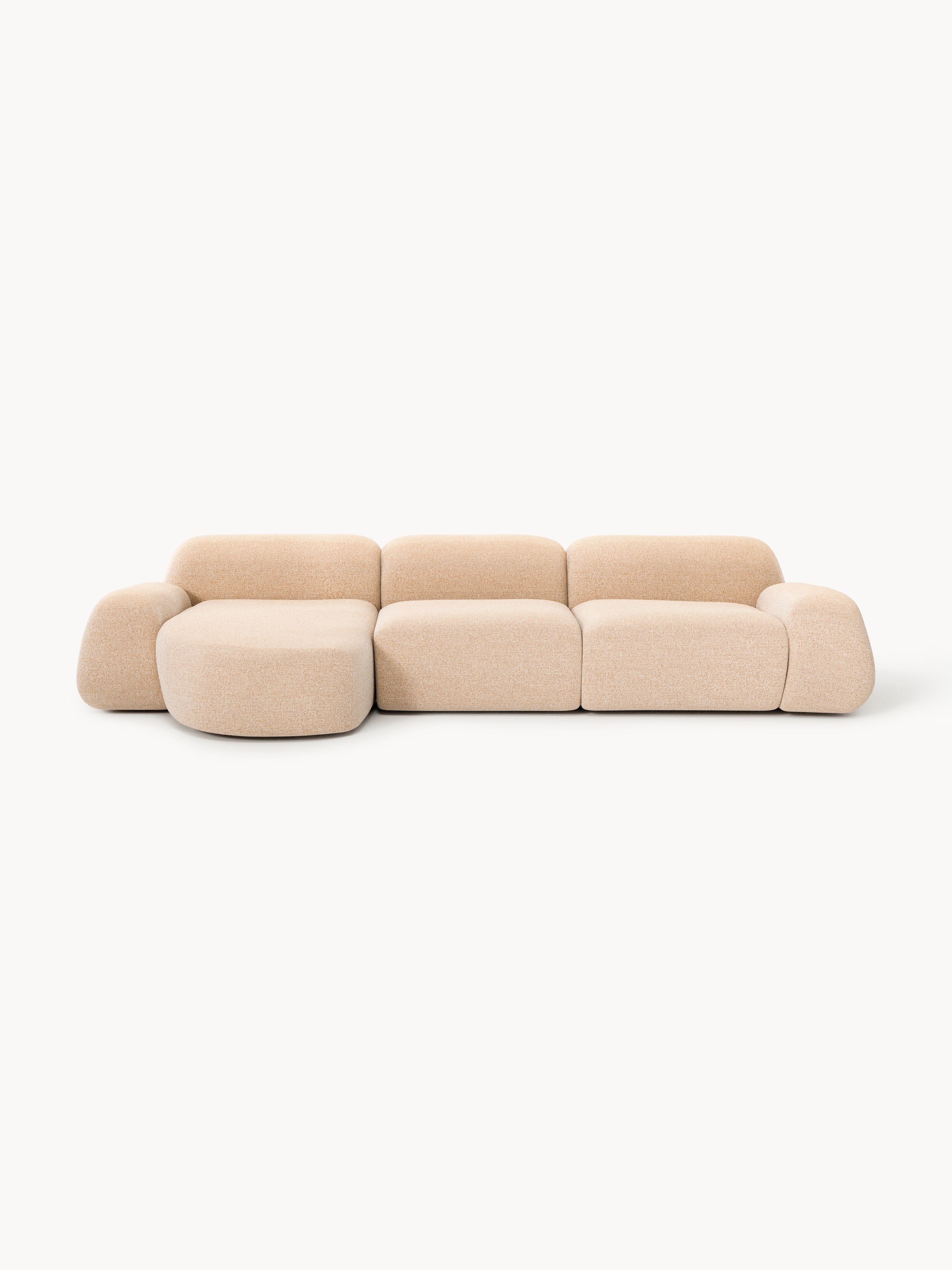 Wolke Modular Bouclé Corner Sofa (4-seater)