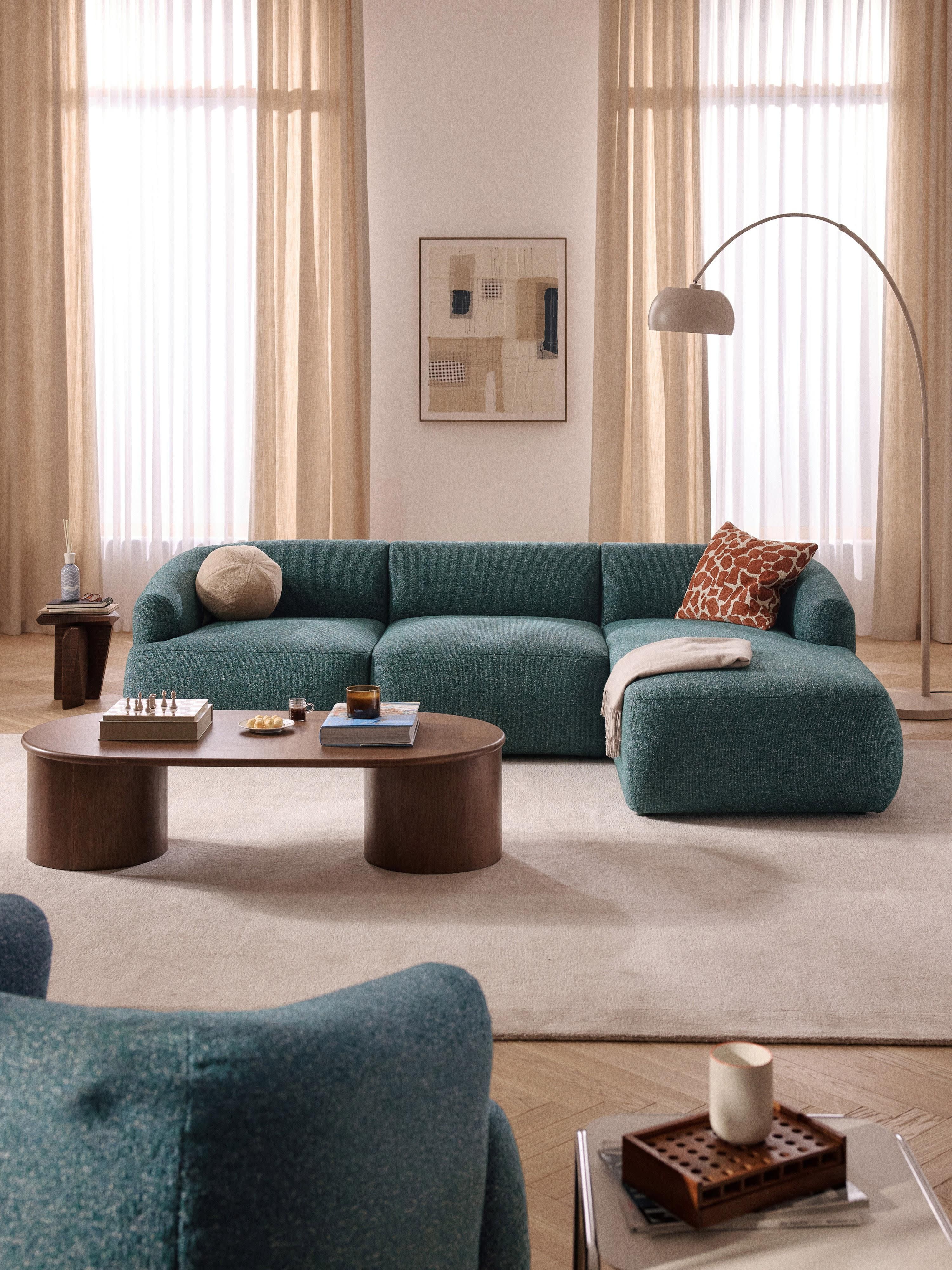 Sofia Modular Bouclé Corner Sofa (4-seater)