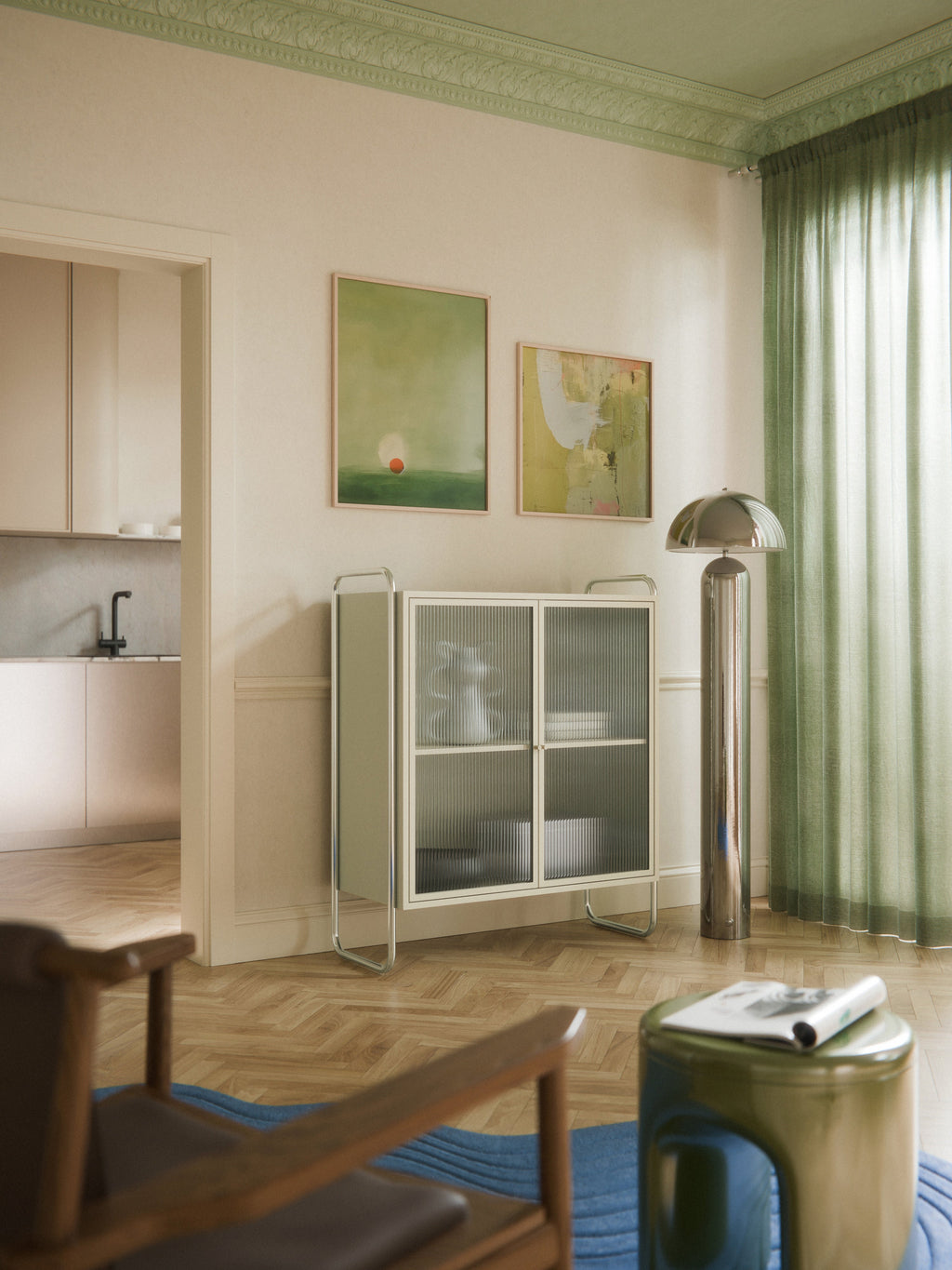 Robyn Metal Display Cabinet