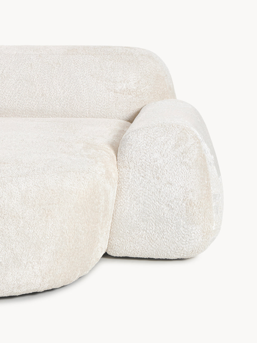 Wolke Modular Teddy Bouclé Corner Sofa (3-seater)