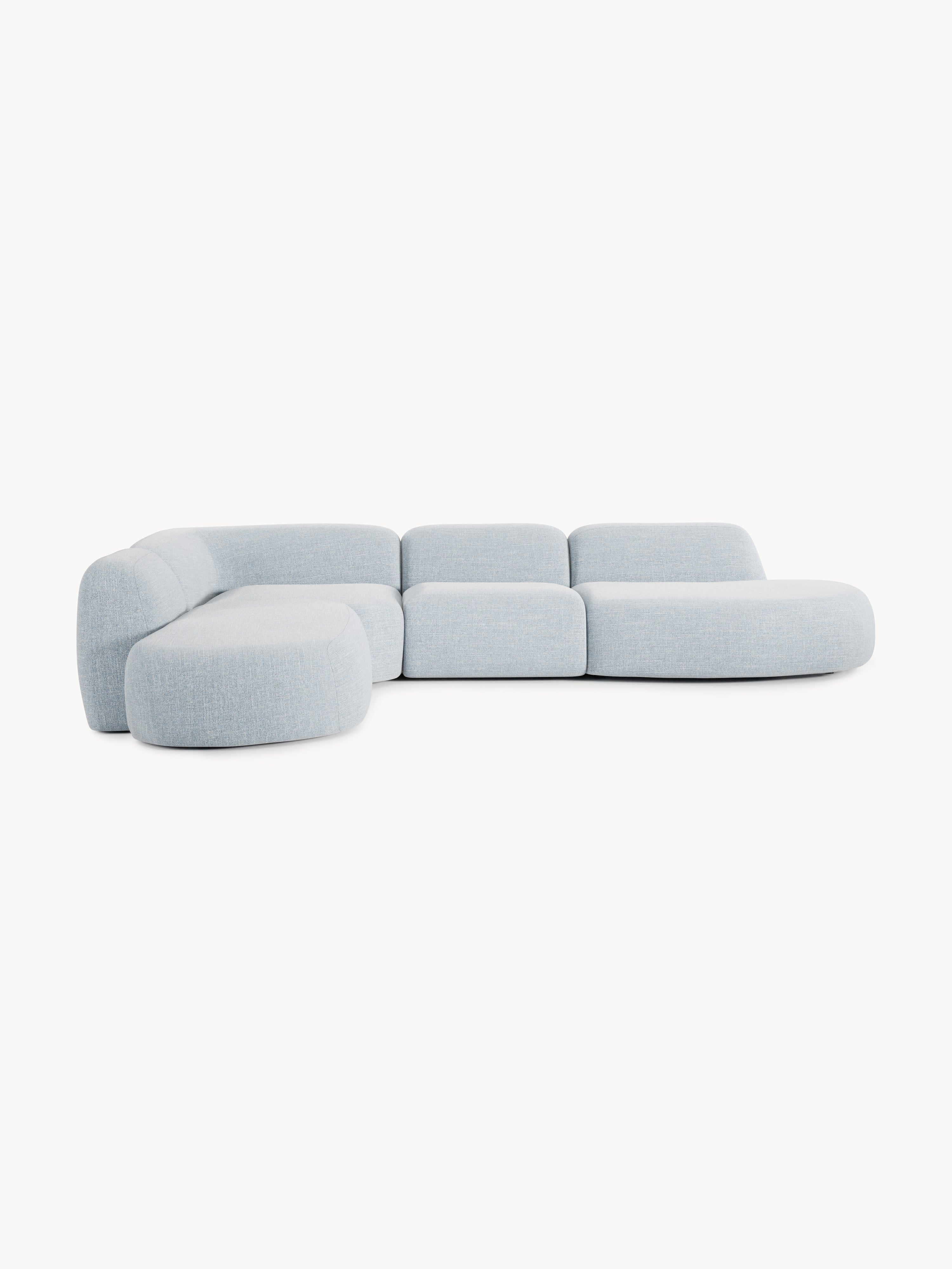 Wolke XL Modular Bouclé Corner Sofa with Chaise Ends