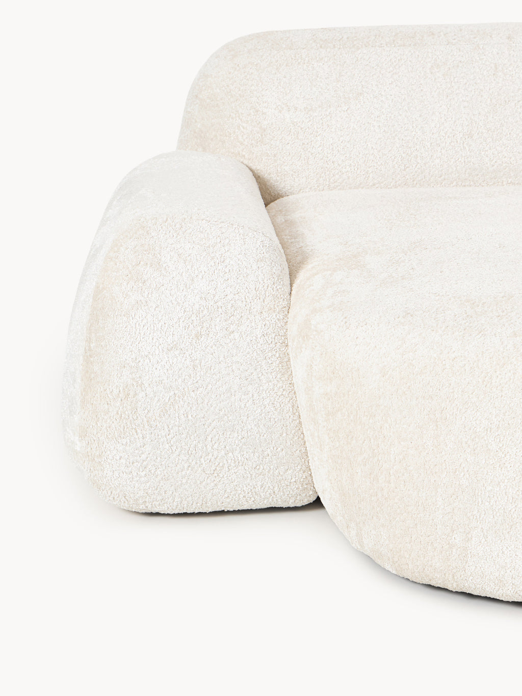 Wolke Teddy Bouclé Chaise Corner Module