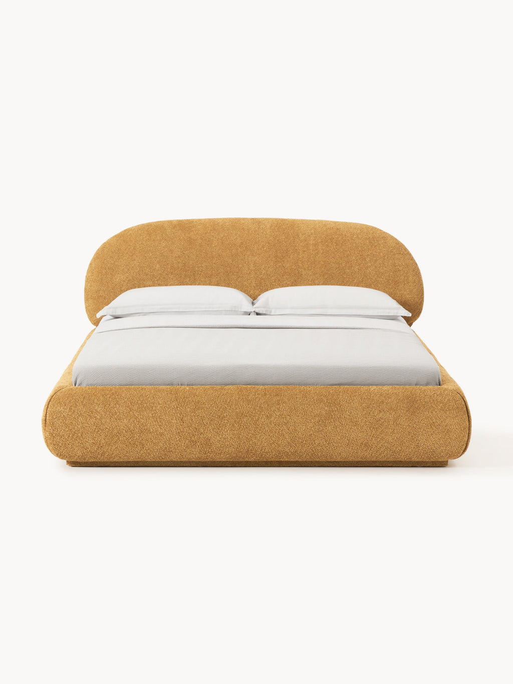 Alba Upholstered Teddy Bouclé Bed
