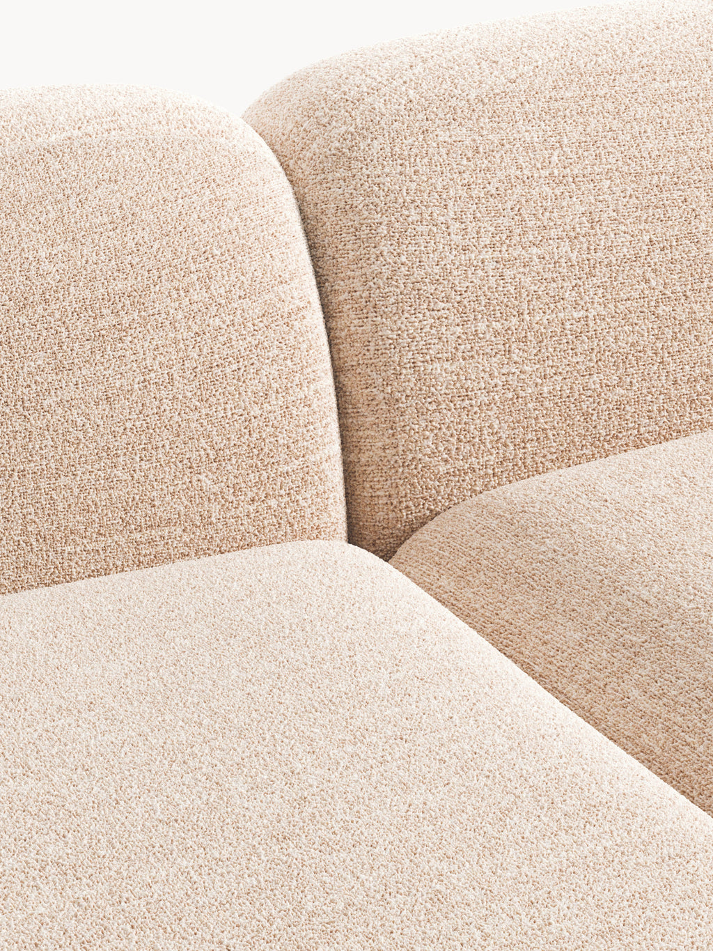 Wolke Modular Bouclé Corner Sofa (4-seater)