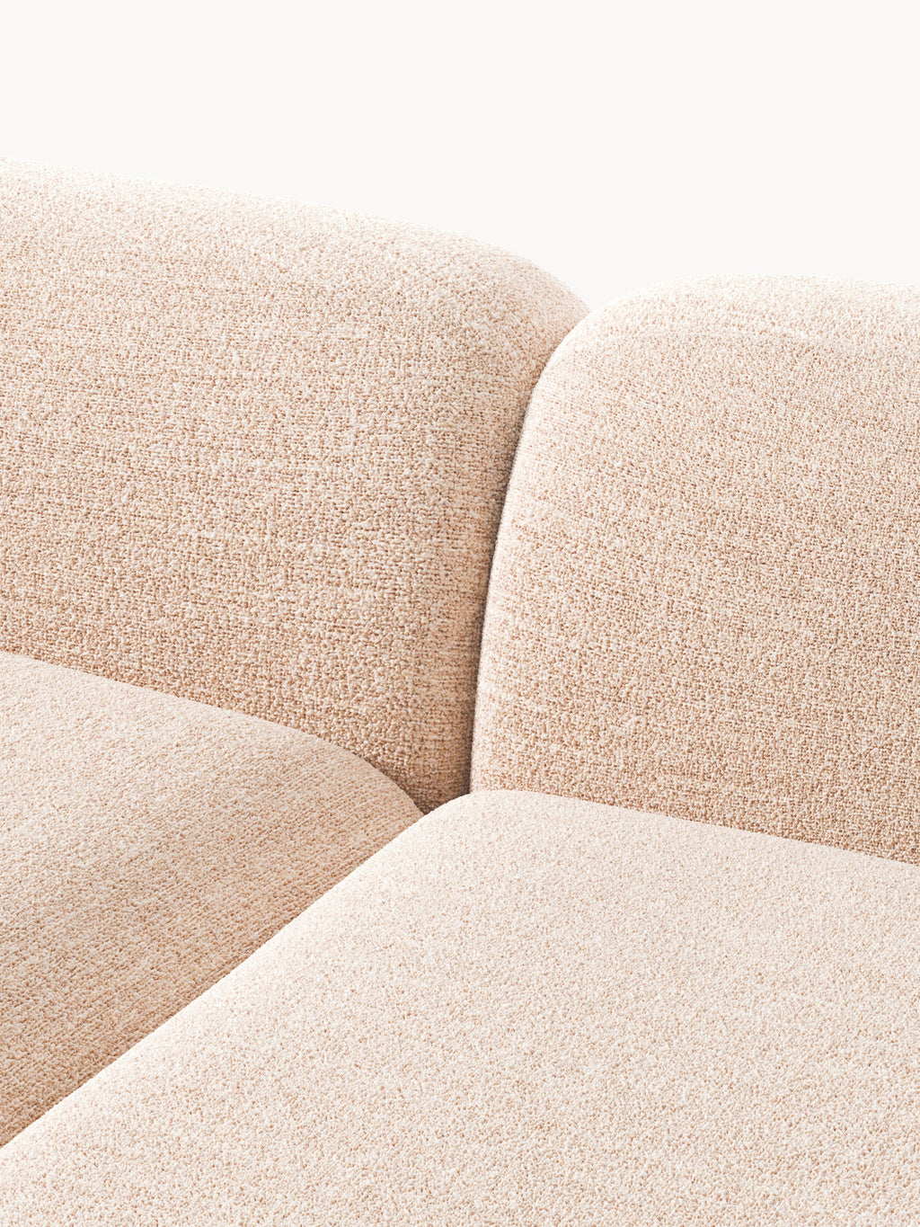 Wolke Modular Bouclé Corner Sofa (3-seater)