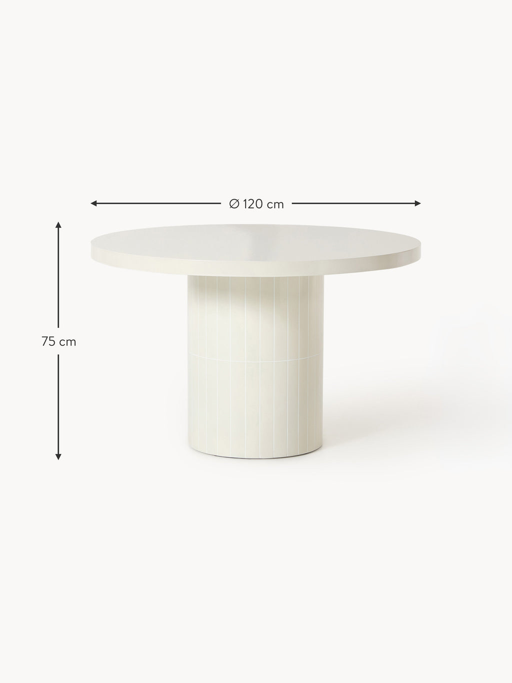 Saya Round Garden Table, Ø 120 cm