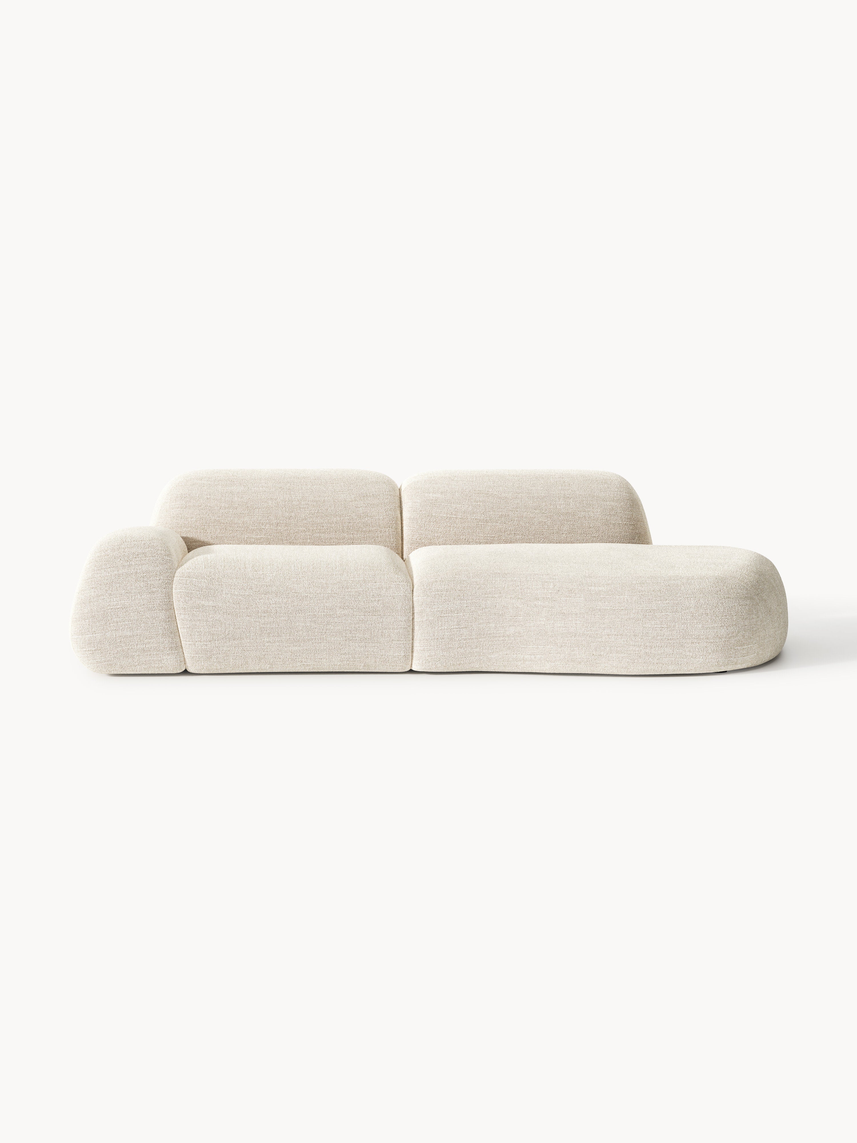 Wolke Modular Bouclé Chaise (3-seater)